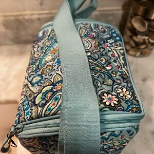 Vera Bradley Blue Floral Travel Cooler/Lunch Bag